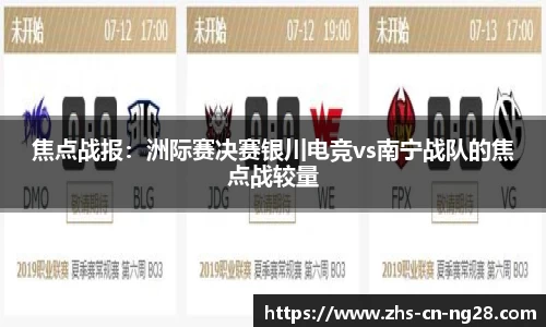 焦点战报：洲际赛决赛银川电竞vs南宁战队的焦点战较量