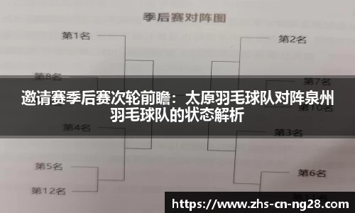 邀请赛季后赛次轮前瞻:太原羽毛球队对阵泉州羽毛球队的状态解析